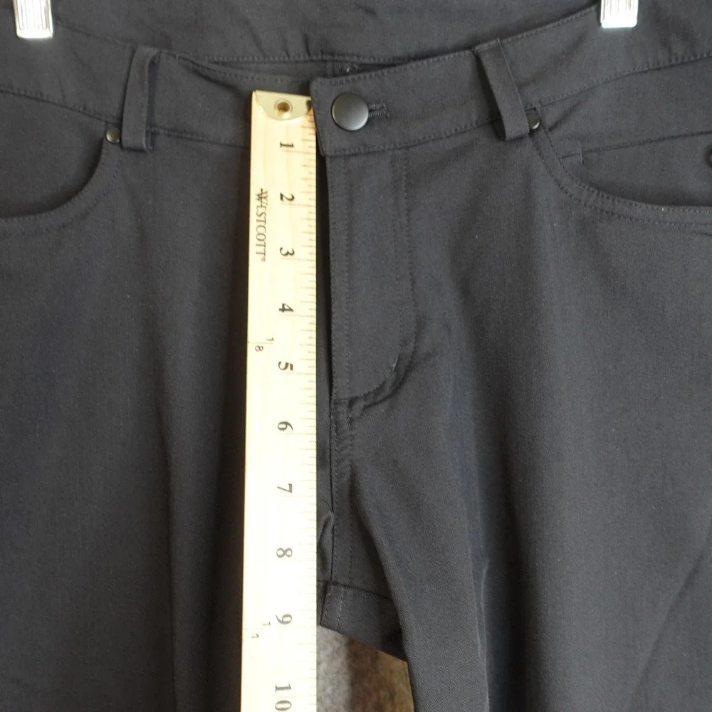 Lululemon‎ ABC Pants Mens 32x26 Black Slim 5 Pocket Warpstreme Commuter Trousers